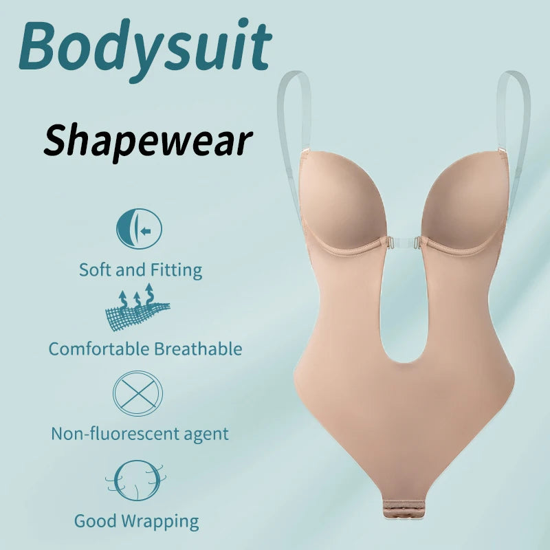 Bodysuit tief V