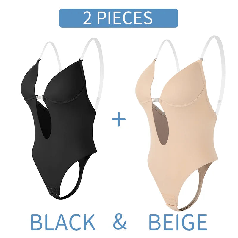 Bodysuit tief V
