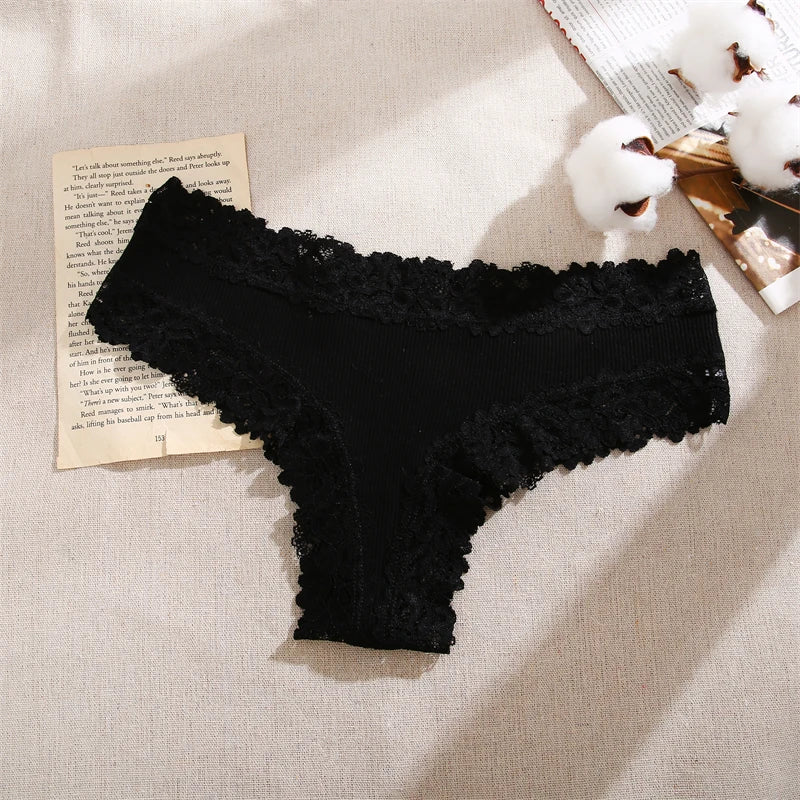 5er Set Damen Slips Hipster sexy Unterhose Spitze